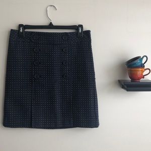 Textured Sailor Pencil Skirt
